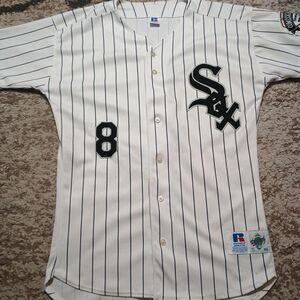 VTG Chicago White Sox Russell Albert Belle Diamond Pinstripe Jersey 48